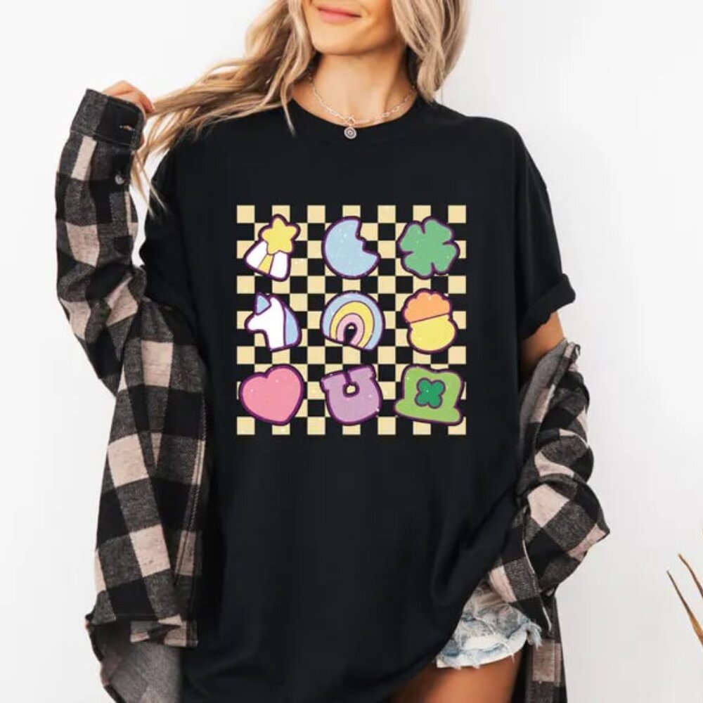 Lucky Charm Shirt, Shamrock Rainbow Tee, St Patricks Day Shirt